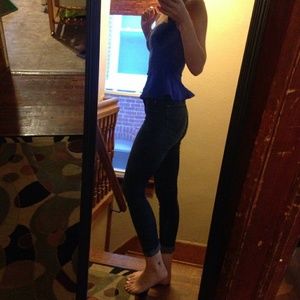 Australian boutique - Blue peplum top